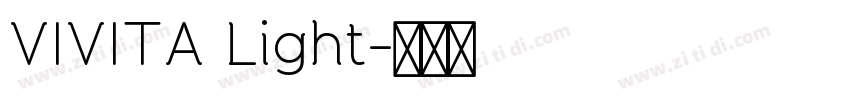 VIVITA Light字体转换